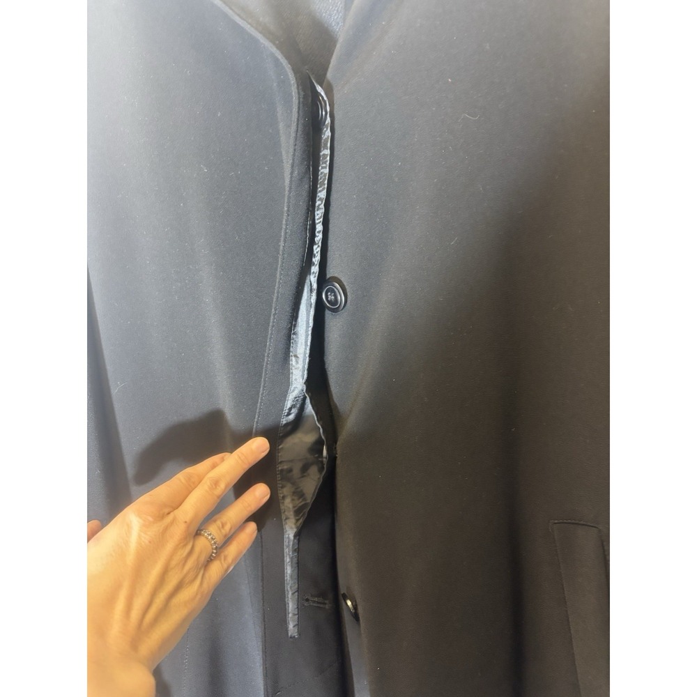 Talbots Long‎ Fully Lined Hooded Trench Coat Size 12 M2 - Picture 5 of 9